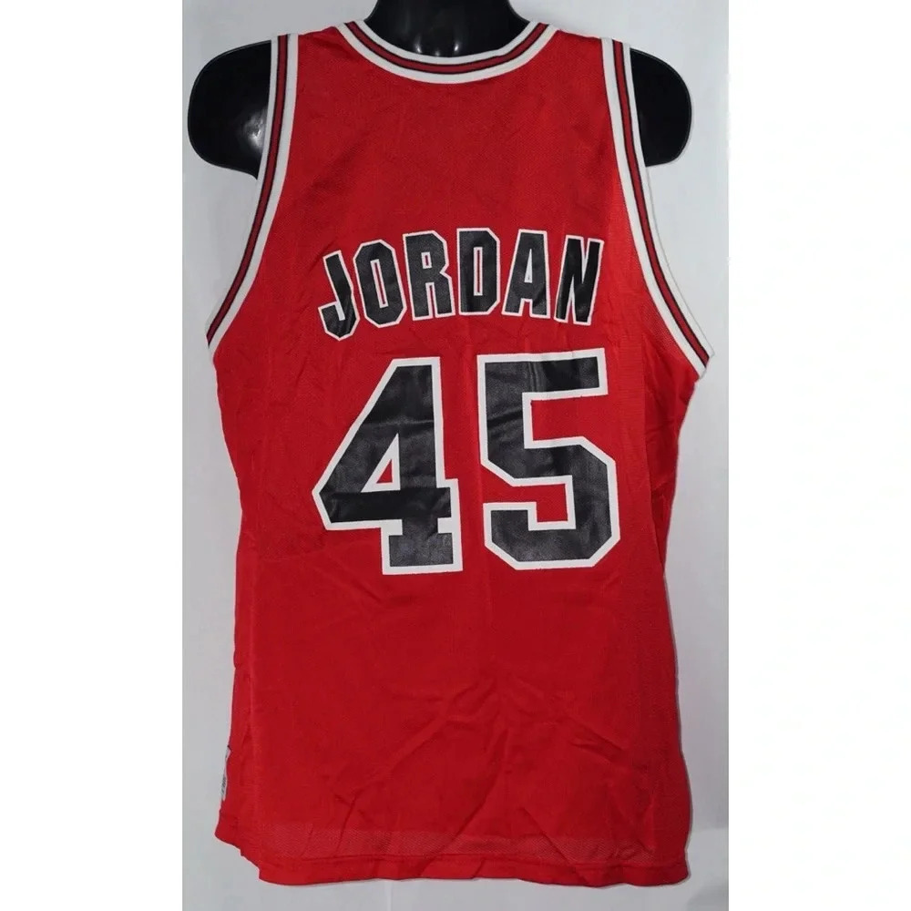 Michael Jordan Chicago Bulls 45 Vintage Jersey XL - Picture 6 of 8
